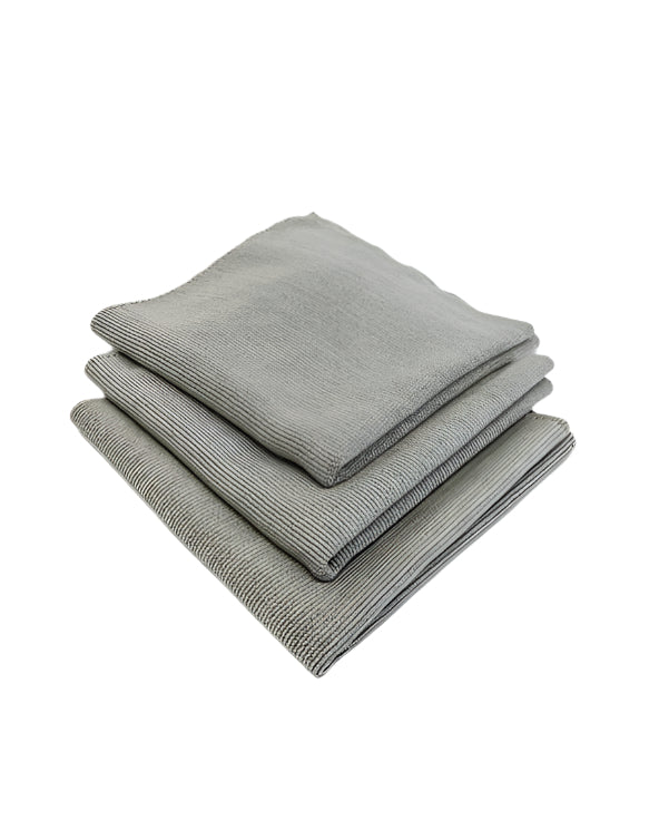 Soft Edgeless Multi-Purpose Microfibre Cloths - Grey