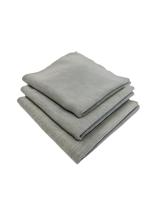 Soft Edgeless Multi-Purpose Microfibre Cloths - Grey