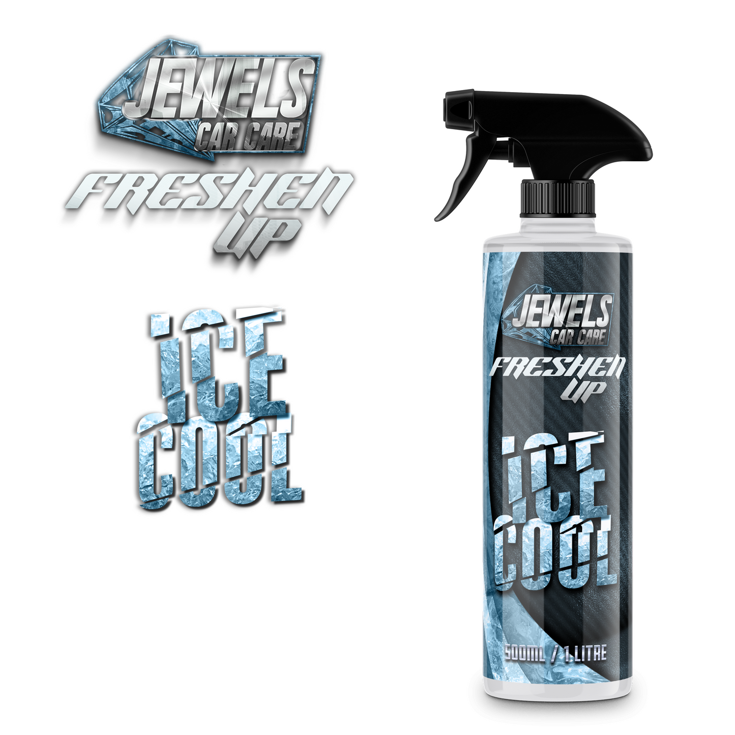 Jewels - Freshen UP - Spray Air Fresheners (Ice Cool 500ml) - Car Cleaning-UK