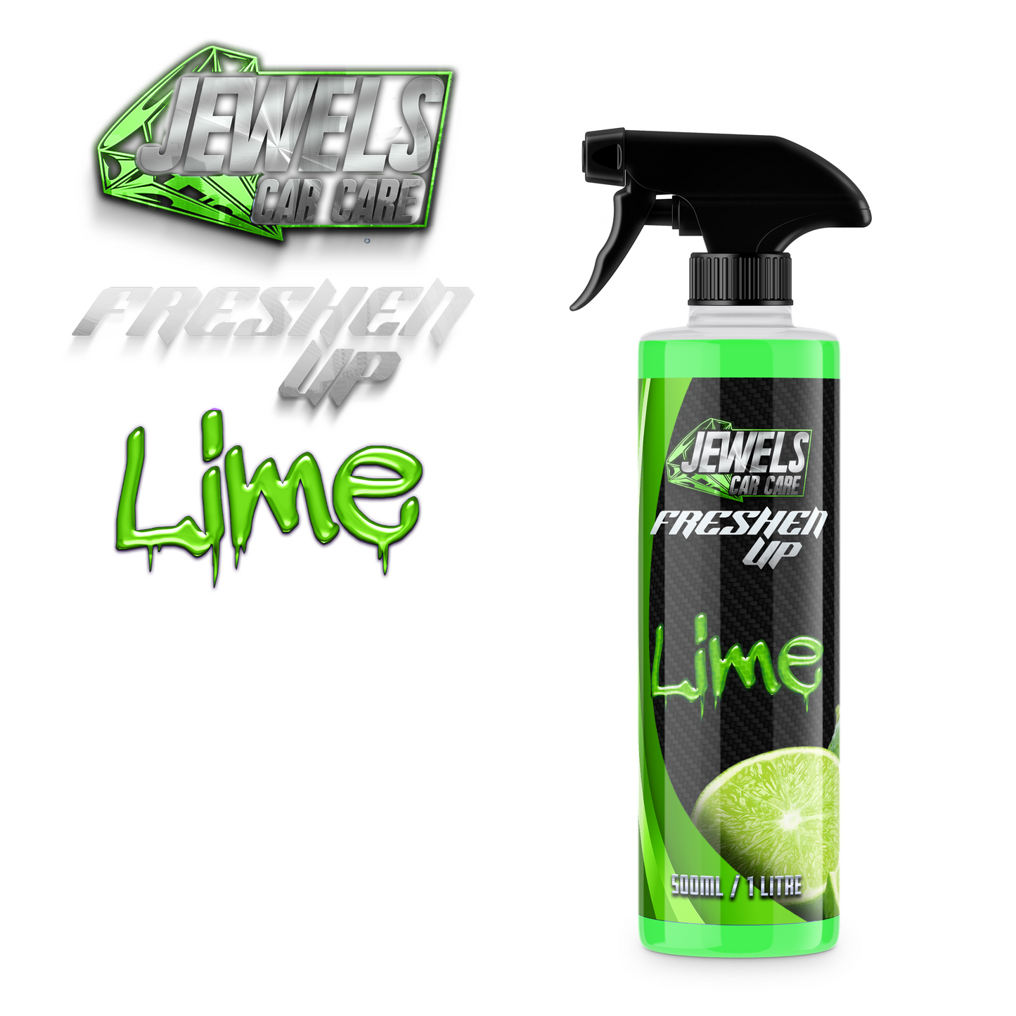 Jewels - Freshen UP - Spray Air Fresheners (Lime 500ml) - Car Cleaning-UK