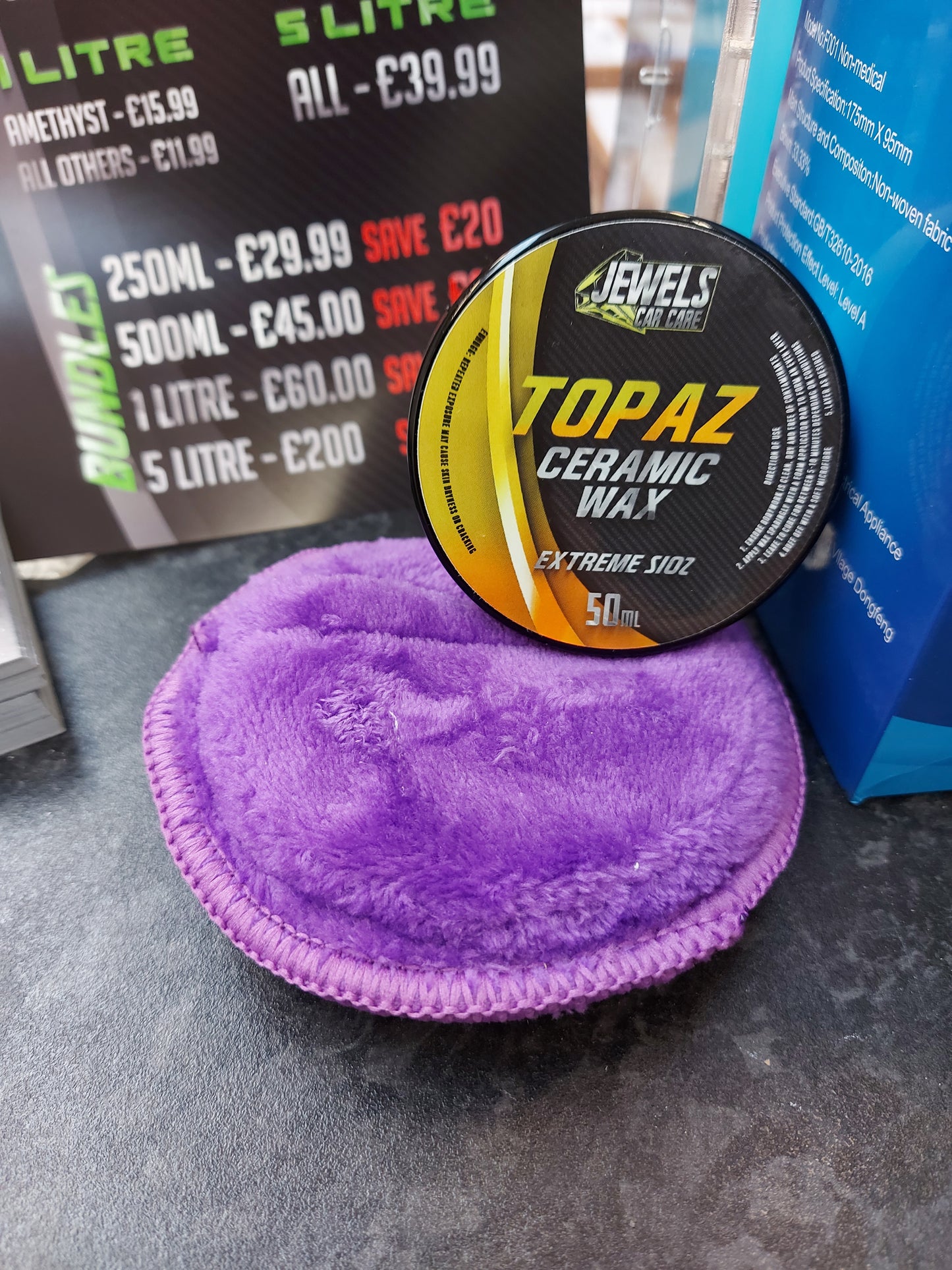 Jewels - Topaz Ceramic Wax Extreme SIO2 *LIMITED STOCK* - Car Cleaning-UK