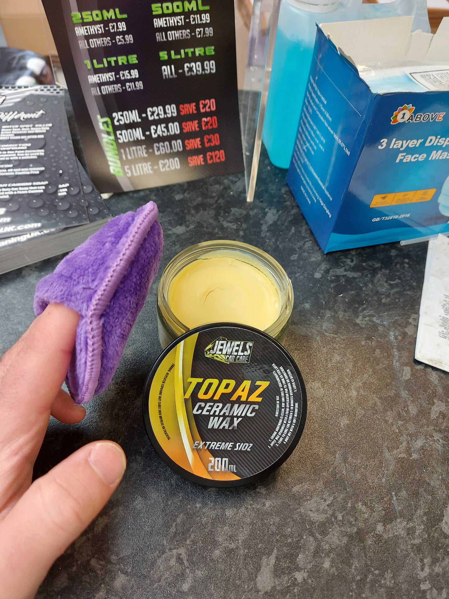 Jewels - Topaz Ceramic Wax Extreme SIO2 *LIMITED STOCK* - Car Cleaning-UK