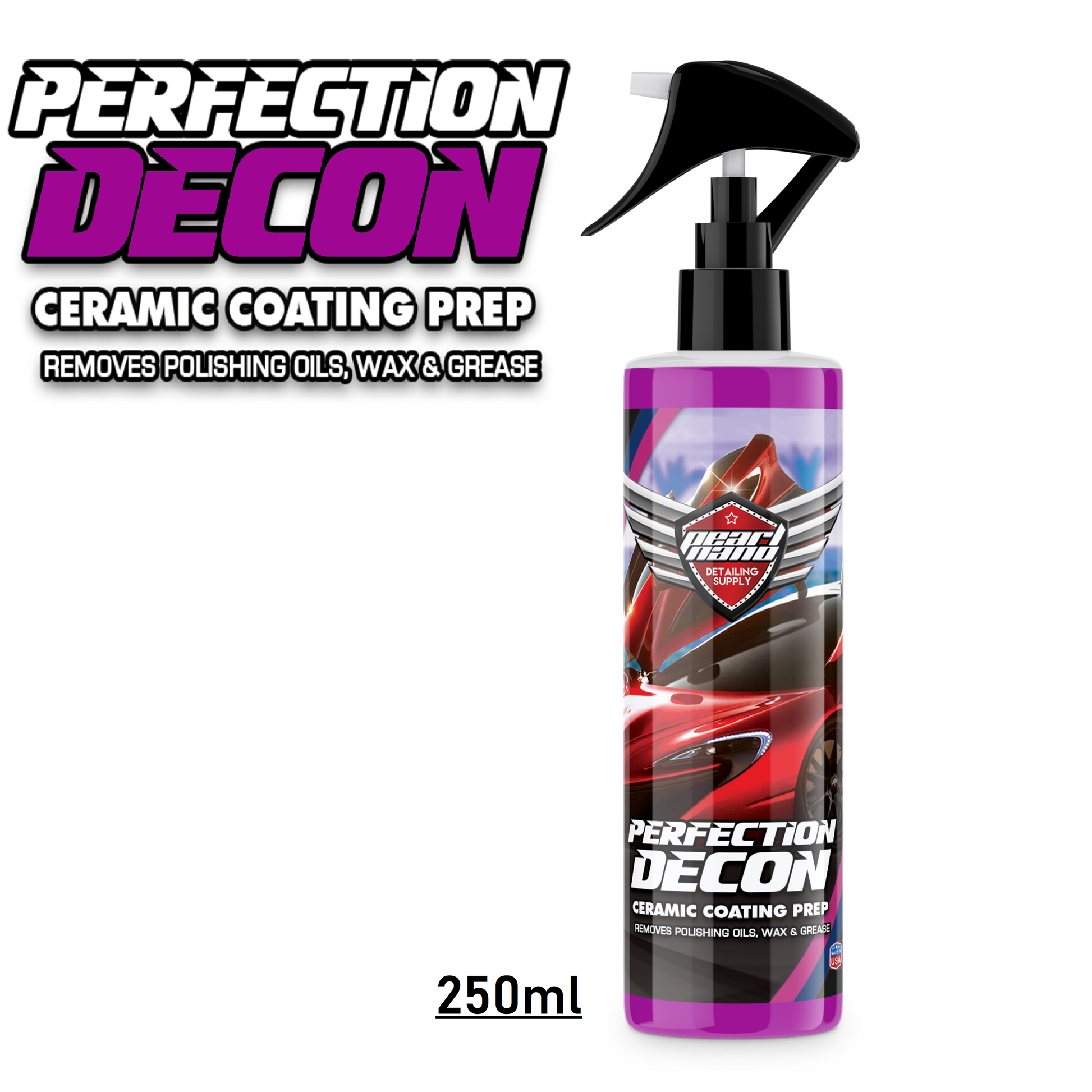 Pearl Nano Decon Ceramic Coating Prep Spray - IPA - Car Cleaning-UK