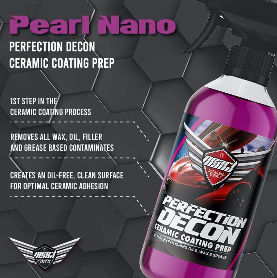 Pearl Nano Decon Ceramic Coating Prep Spray - IPA - Car Cleaning-UK