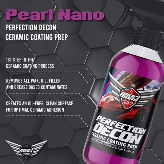 Pearl Nano Decon Ceramic Coating Prep Spray - IPA - Car Cleaning-UK