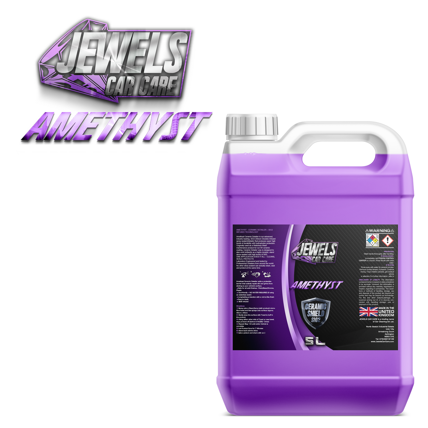 Jewels Amethyst Ceramic Shield Si02 - Car Cleaning-UK