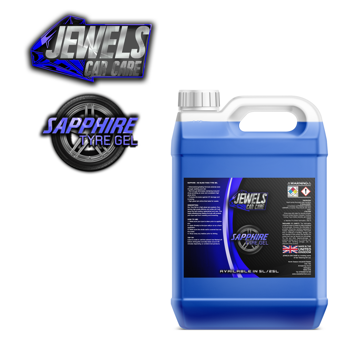 Jewels Sapphire - Thick Tyre Gel - Car Cleaning-UK