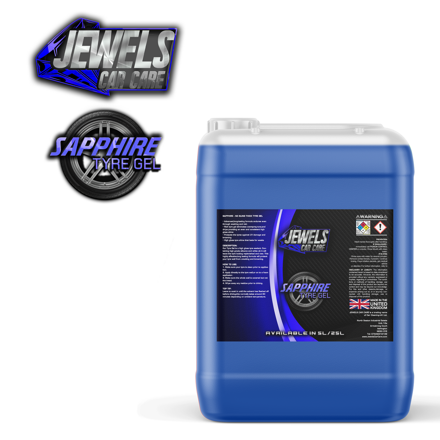 Jewels Sapphire - Thick Tyre Gel - Car Cleaning-UK