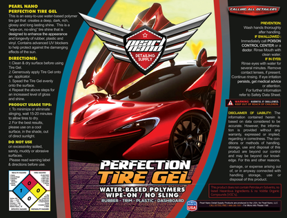 Pearl Nano Perfection Tyre Gel is a TYRE SHINE & EXTERIOR TRIM Rejuvenator *COMING SOON* - Car Cleaning-UK