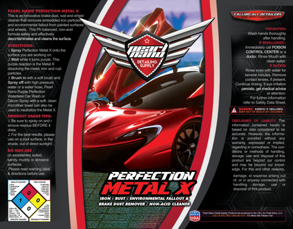 Pearl Nano PERFECTION METAL X - IRON & BRAKE DUST REMOVER *COMING SOON* - Car Cleaning-UK